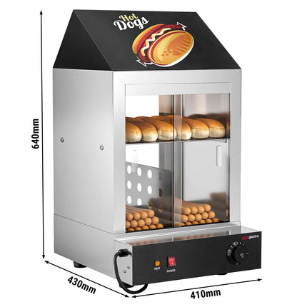 GGM Gastro Commercial Hot Dog Steamer - 1.2kW - 2-Tier