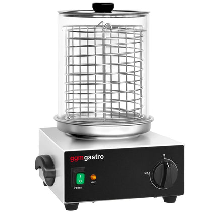 GGM Gastro Commercial Hot Dog Steamer - 800W - with Lid