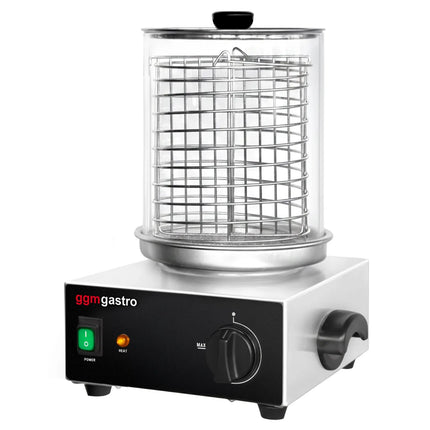 GGM Gastro Commercial Hot Dog Steamer - 800W - with Lid