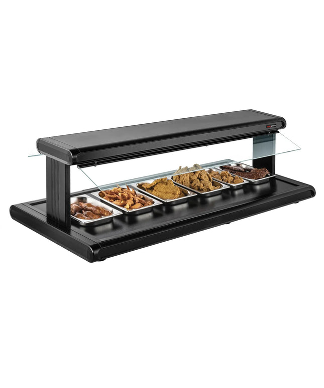 GGM Gastro Commercial Hot Plate - 1528mm - 1.26 kW - with Toughened Glass Sneeze Screen
