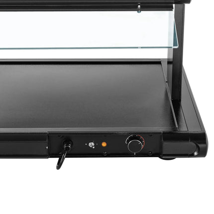 GGM Gastro Commercial Hot Plate - 919mm - 630 W - with Toughened Glass Sneeze Screen