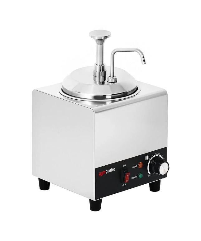 GGM Gastro Commercial Hot Sauce Dispenser with Pump - 600W - 2L - incl. insert