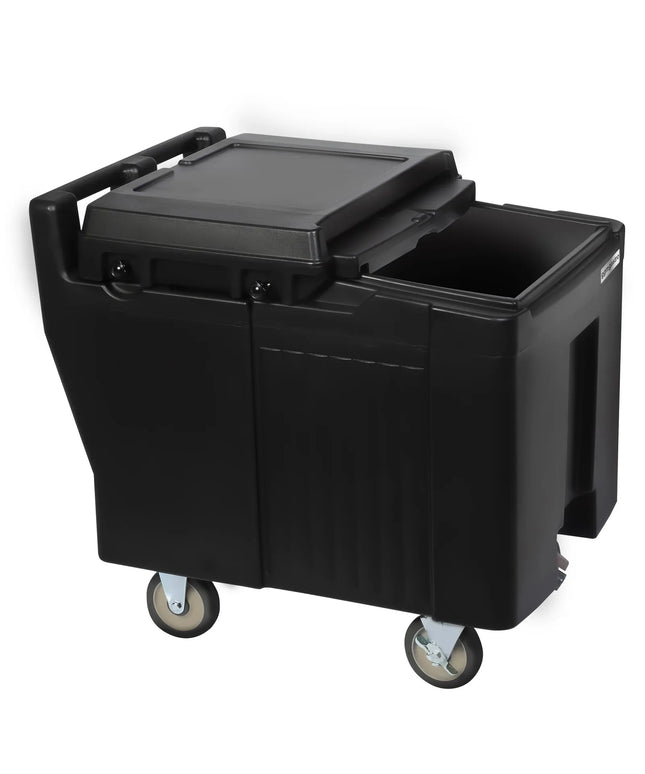 GGM Gastro Commercial Ice caddy / ice cart on wheels – 125 L Capacity - 4 Castors - Food-Grade Plastic