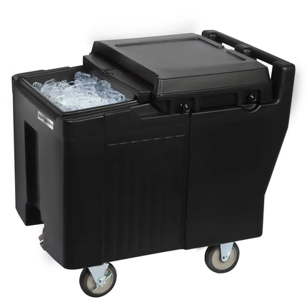 GGM Gastro Commercial Ice caddy / ice cart on wheels – 125 L Capacity - 4 Castors - Food-Grade Plastic