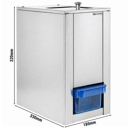 GGM Gastro Commercial Ice Crusher - 3kg/min - 80W - Stainless steel - incl. 1kg storage hopper