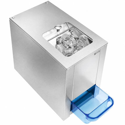GGM Gastro Commercial Ice Crusher - 3kg/min - 80W - Stainless steel - incl. 1kg storage hopper