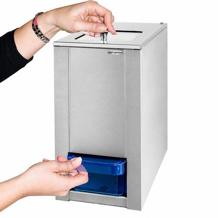 GGM Gastro Commercial Ice Crusher - 3kg/min - 80W - Stainless steel - incl. 1kg storage hopper