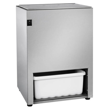 GGM Gastro Commercial Ice Crusher - 5kg/min - 140W - Stainless steel - incl. 5kg storage hopper