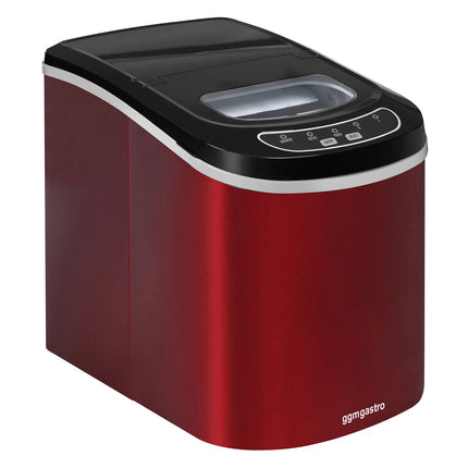 GGM Gastro Commercial Ice Machine - Bullet - 12 kg/24 h - Red