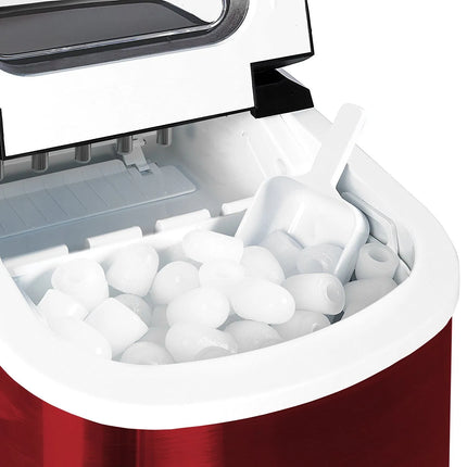GGM Gastro Commercial Ice Machine - Bullet - 12 kg/24 h - Red