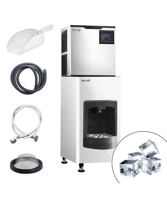 GGM Gastro Commercial Ice Machine - Cube - 160 kg/24 h - mit Eiswüfelspender