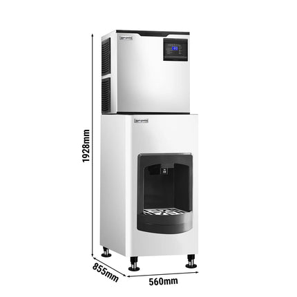 GGM Gastro Commercial Ice Machine - Cube - 160 kg/24 h - mit Eiswüfelspender
