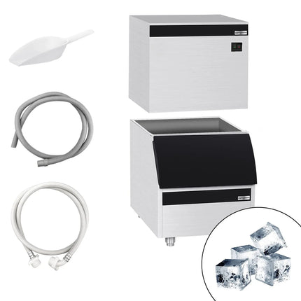 GGM Gastro Commercial Ice Machine - Cube - 230 kg/24 h - incl. storage container