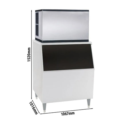 GGM Gastro Commercial Ice Machine - Cube - 403 kg/24 h - incl. ice storage container