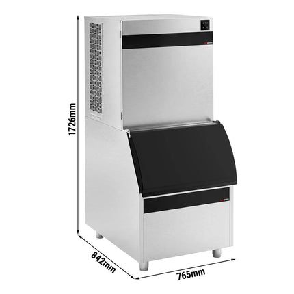GGM Gastro Commercial Ice Machine - Cube - 450 kg/24 h - incl. storage container