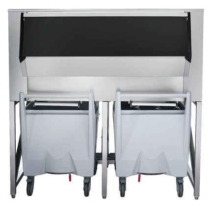 GGM Gastro Commercial Ice Machine - Nugget - 335 kg/24 h - incl. ice storage container & transport trolley