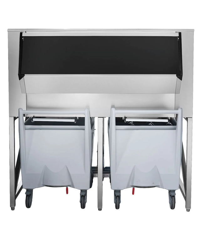 GGM Gastro Commercial Ice Storage Bin - 400kg - incl. Transport Trolley - for ice makers EWI403VHN, EWMI335 & FEI390