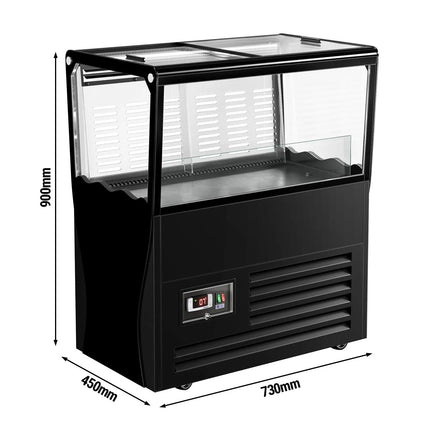 GGM Gastro Commercial Impulse Cooler - 730x450mm - 69 L - With 2 Sliding Glass Lids - For UK