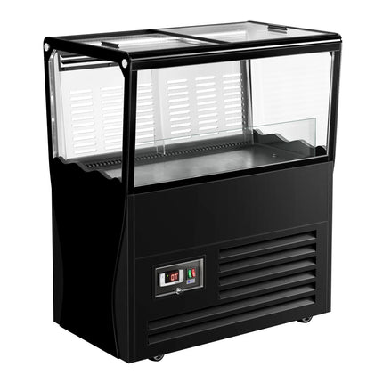 GGM Gastro Commercial Impulse Cooler - 730x450mm - 69 L - With 2 Sliding Glass Lids - For UK