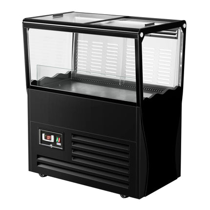 GGM Gastro Commercial Impulse Cooler - 730x450mm - 69 L - With 2 Sliding Glass Lids - For UK