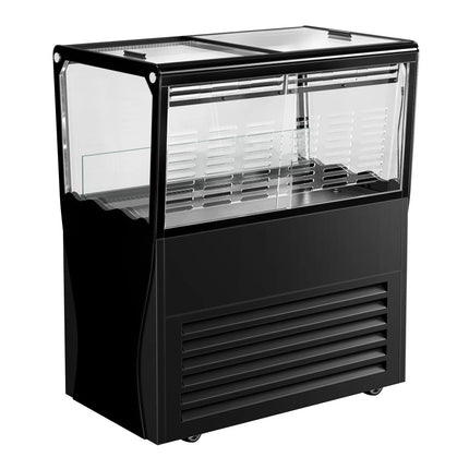 GGM Gastro Commercial Impulse Cooler - 730x450mm - 69 L - With 2 Sliding Glass Lids - For UK