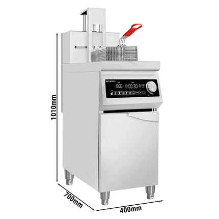 GGM Gastro Commercial Induction Fryer - 30 litres - 10kW - Electronic control - with automatic basket lift