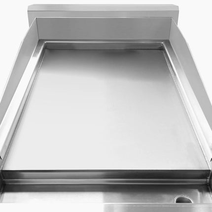 GGM Gastro Commercial Induction Griddle - with Digital Controls - 5.0kW - Smooth Plate - with Cabinet Base - 1 Door