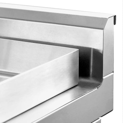 GGM Gastro Commercial Induction Griddle - with Digital Controls - 5.0kW - Smooth Plate - with Cabinet Base - 1 Door