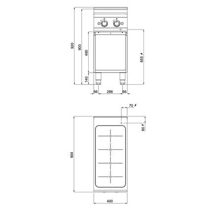 GGM Gastro Commercial Induction Hob - 14kW
