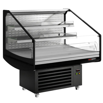 GGM Gastro Commercial Island Chiller - 1250x1058x1441mm - 230 Litres - 2 Shelves - Black