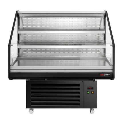 GGM Gastro Commercial Island Chiller - 1250x1058x1441mm - 230 Litres - 2 Shelves - Black