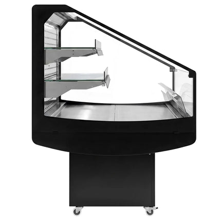 GGM Gastro Commercial Island Chiller - 1250x1058x1441mm - 230 Litres - 2 Shelves - Black