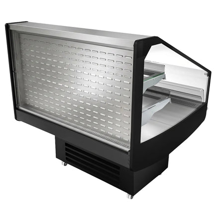 GGM Gastro Commercial Island Chiller - 1250x1058x1441mm - 230 Litres - 2 Shelves - Black