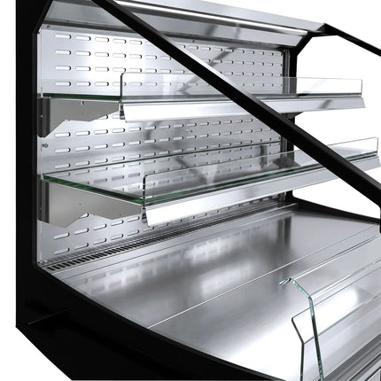 GGM Gastro Commercial Island Chiller - 1250x1058x1441mm - 230 Litres - 2 Shelves - Black