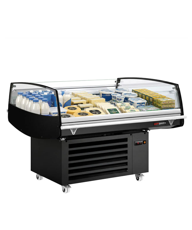 GGM Gastro Commercial Island Chiller - 1250x1058x1441mm - 230 Litres – tiltable display surface