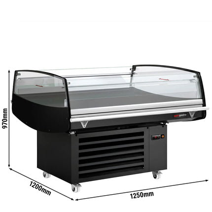 GGM Gastro Commercial Island Chiller - 1250x1058x1441mm - 230 Litres – tiltable display surface