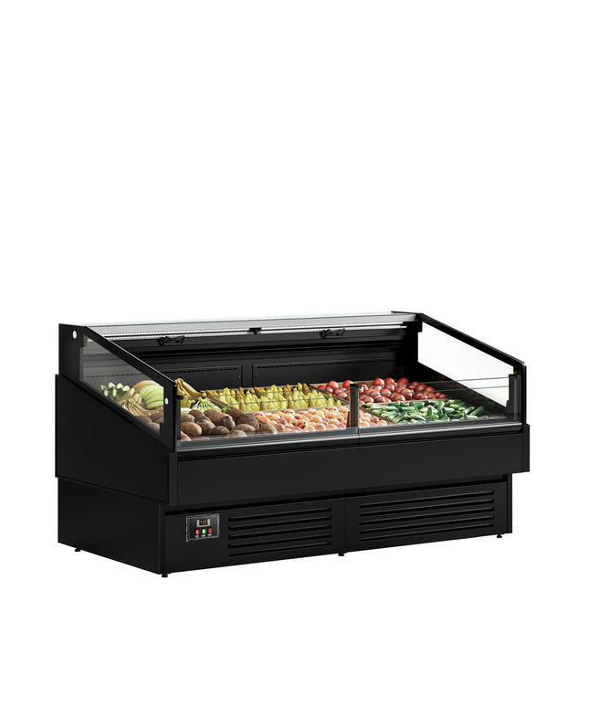 GGM Gastro Commercial Island Chiller - 1955x1063mm - 255 Litres - Open-Top - Black