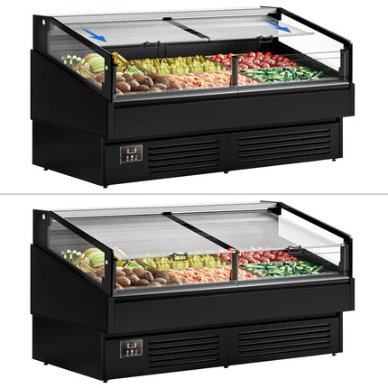 GGM Gastro Commercial Island Chiller - 1955x1063mm - 255 Litres - Open-Top - Black