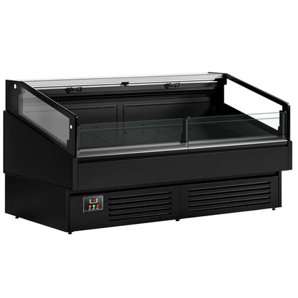 GGM Gastro Commercial Island Chiller - 1955x1063mm - 255 Litres - Open-Top - Black