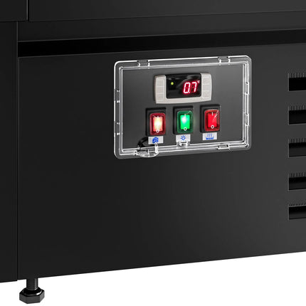 GGM Gastro Commercial Island Chiller - 1955x1063mm - 255 Litres - Open-Top - Black