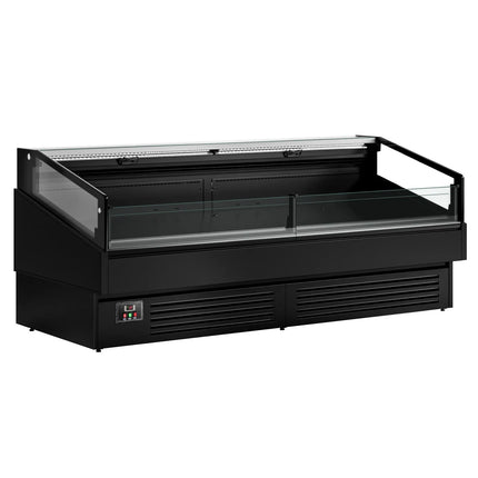 GGM Gastro Commercial Island Chiller - 2580x1063mm - 340 Litres - Open-Top - Black