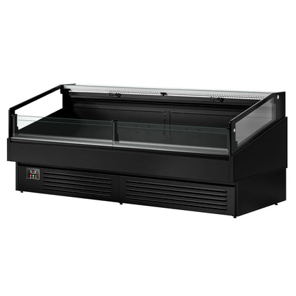 GGM Gastro Commercial Island Chiller - 2580x1063mm - 340 Litres - Open-Top - Black