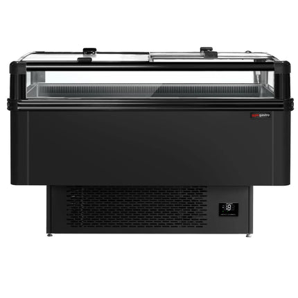 GGM Gastro Commercial Island Freezer - 1533x995mm - 260 Litres - Black