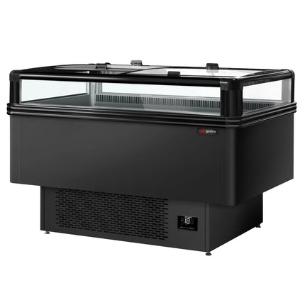 GGM Gastro Commercial Island Freezer - 1533x995mm - 260 Litres - Black