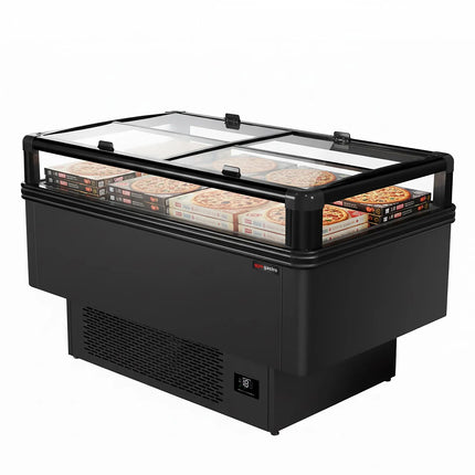 GGM Gastro Commercial Island Freezer - 1533x995mm - 260 Litres - Black