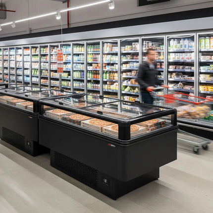 GGM Gastro Commercial Island Freezer - 1533x995mm - 260 Litres - Black