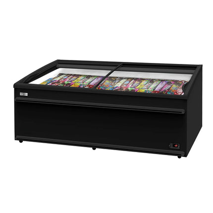 GGM Gastro Commercial Island Freezer - 2506x858mm - 594 Litres - Black