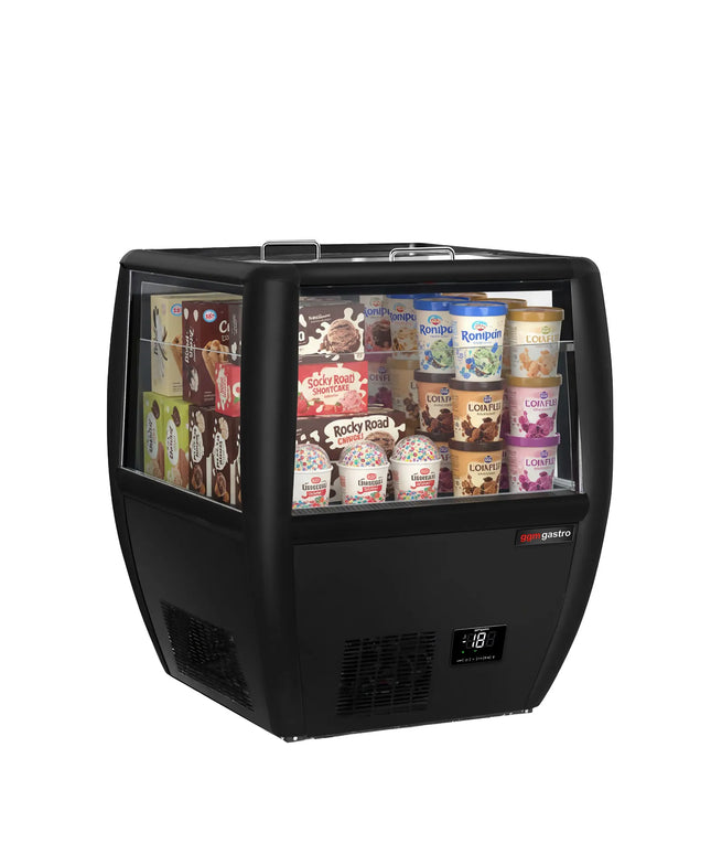 GGM Gastro Commercial Island Freezer - 772x833mm - 87 Litres - Black