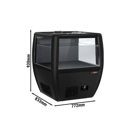 GGM Gastro Commercial Island Freezer - 772x833mm - 87 Litres - Black