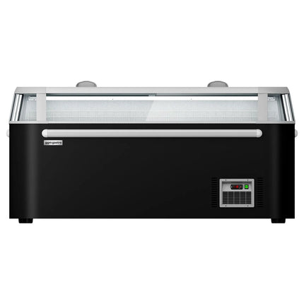 GGM Gastro Commercial Island Freezer - Head Case - 1850x850mm - 523 Litres - with Baskets - with Dividers - Black